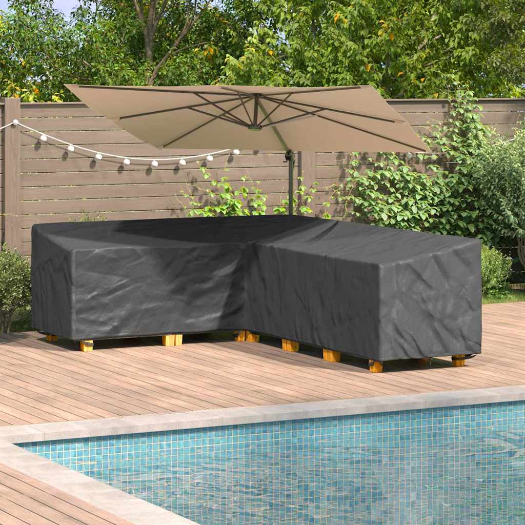 Möbelbezug Schwarz 235 x 235 x 85 cm 210D Oxford Stoff