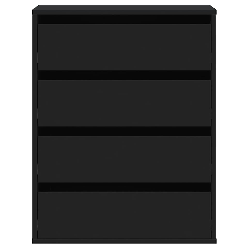 Schubladenschrank Schwarz Eichen-Optik 41 x 40 x 58 cm