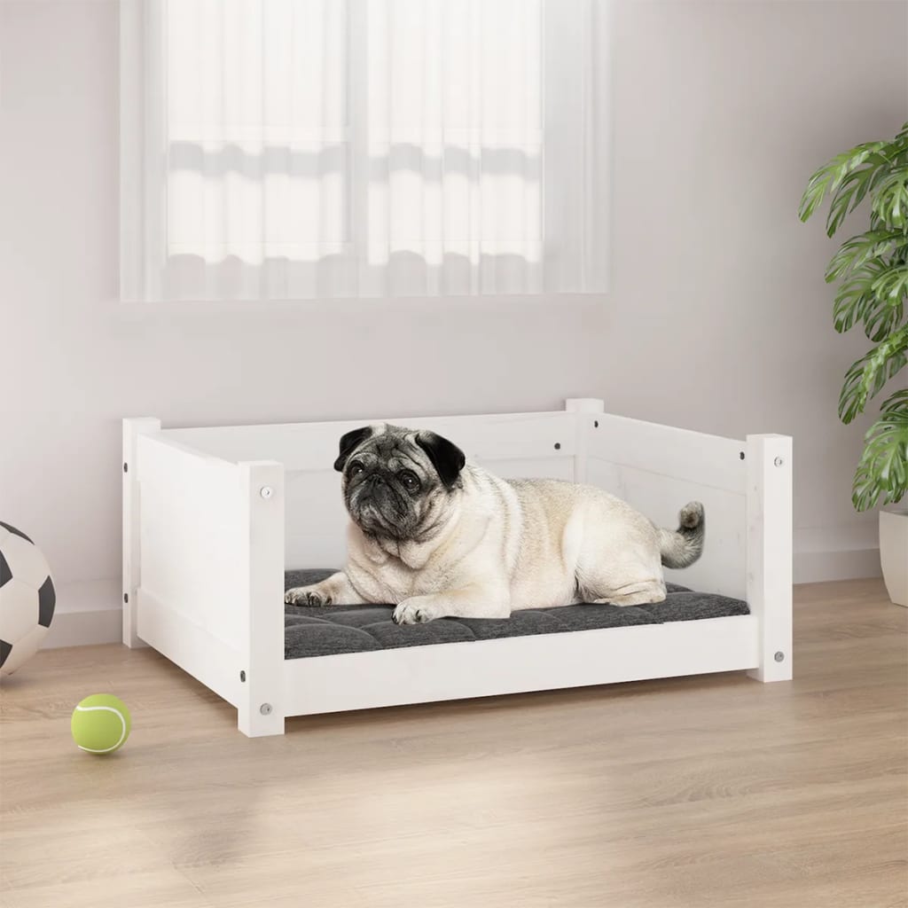Hundebett 55,5 x 45,5 x 28 cm Massivholz Kiefer