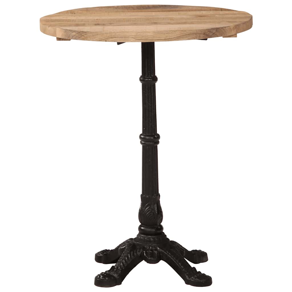 Bistrotisch 60x60x77 cm Raues Mangoholz