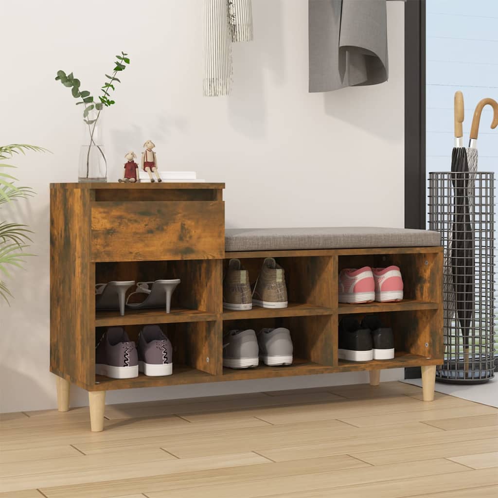 Schuhregal Weiß 102x36x60 cm Holzwerkstoff