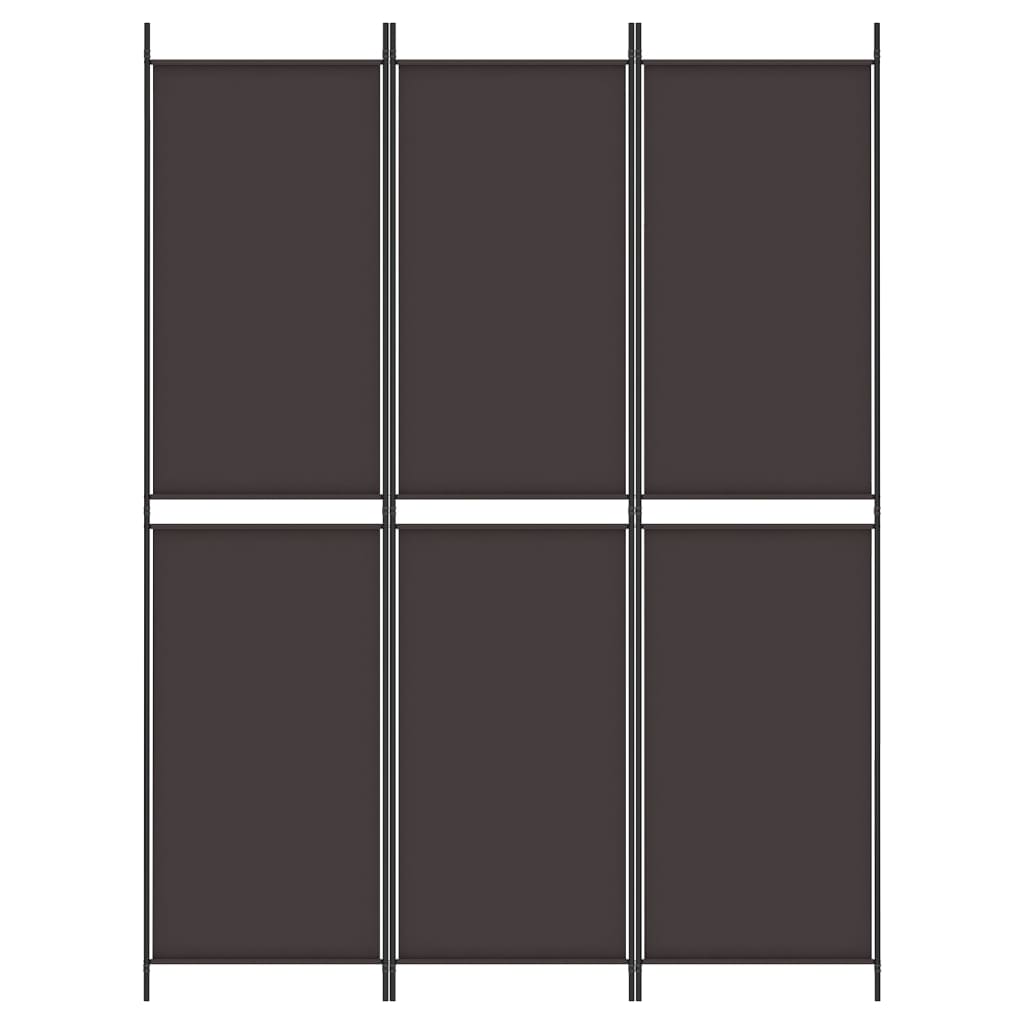 3-teiliger Raumteiler Beige 150 x 180 cm Stoff