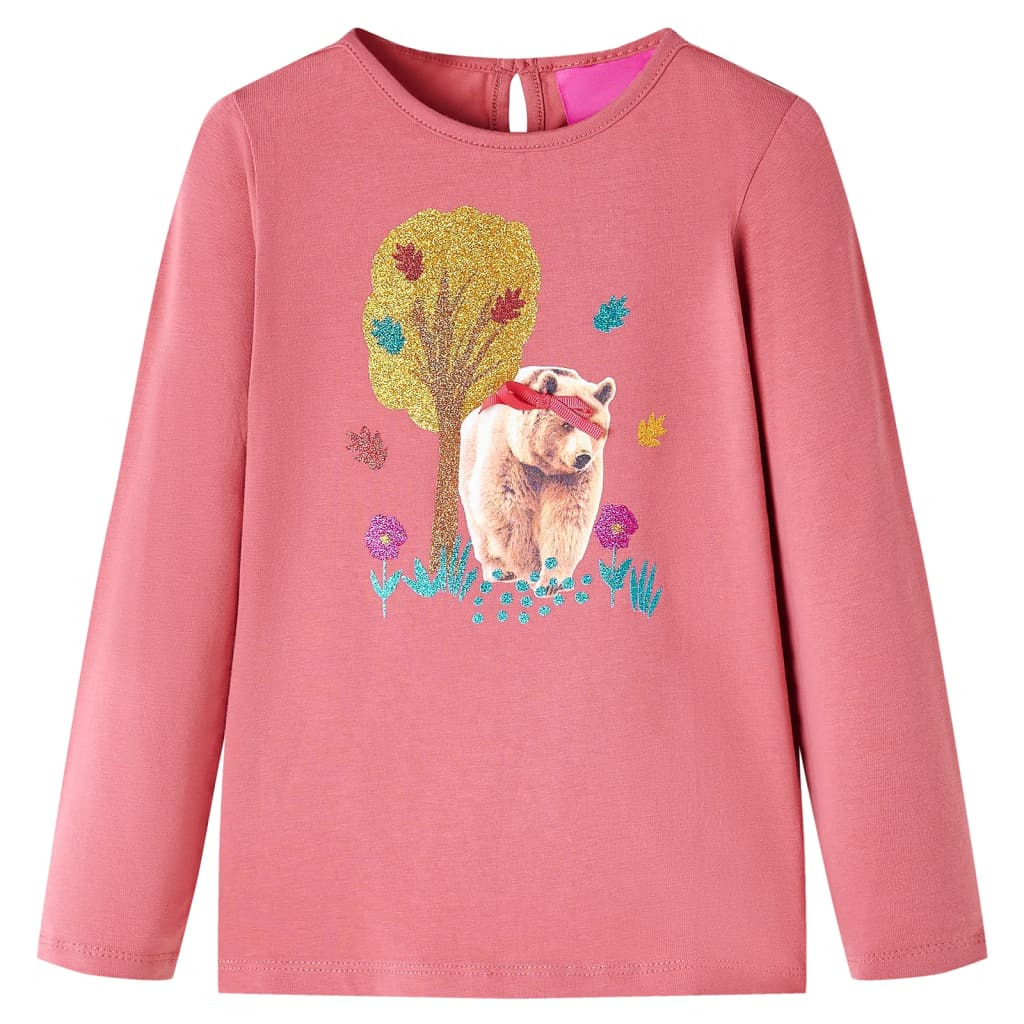 Kinder-Langarmshirt Dunkelorange 140