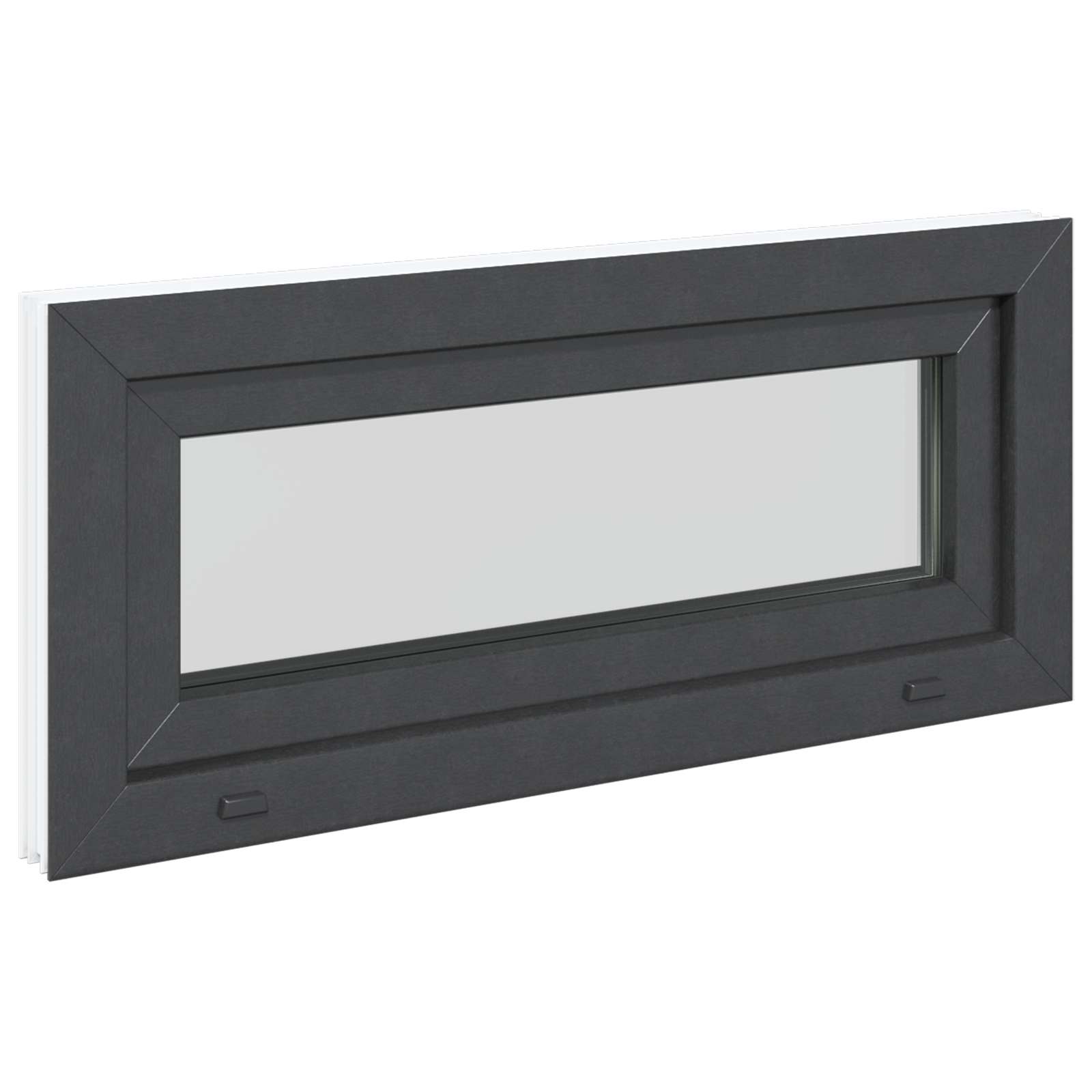 Kellerfenster RISOR 60 x 40 cm PVC und Glas Weiß