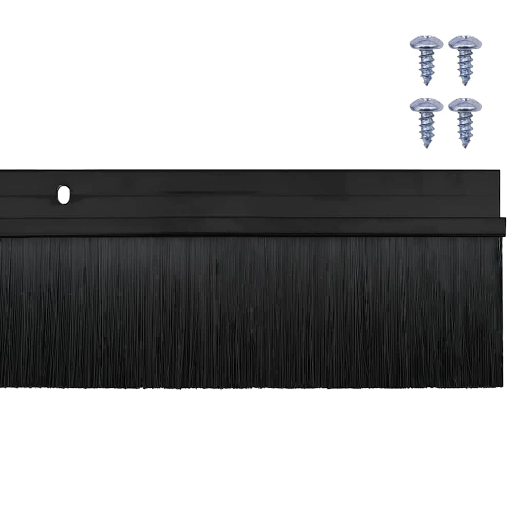 Aufsteck Türbürstendichtungen 2 pcs Braun 100 cm
