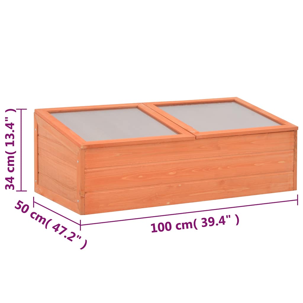 Frühbeet Holz 180x57x62 cm
