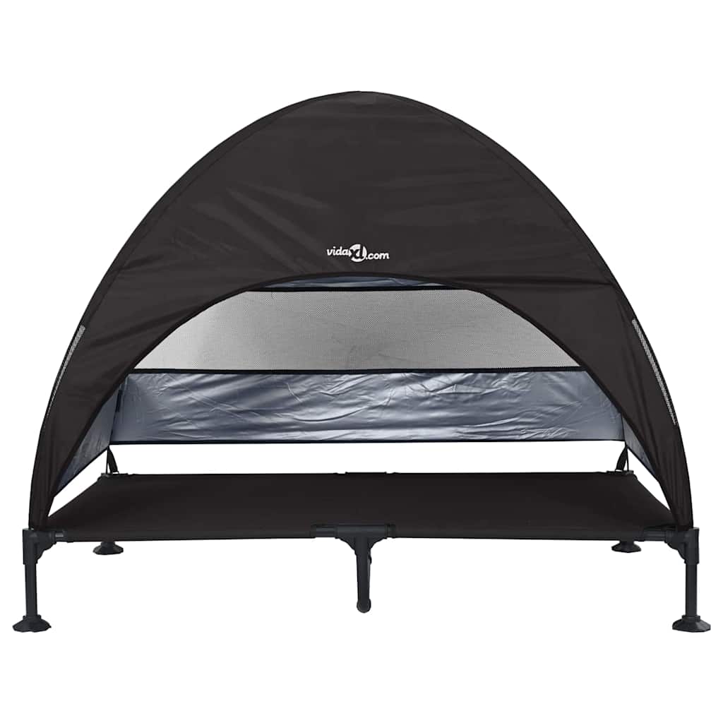 Hochgelegtes Hundebett Hellgrau 127 x 81 x 108 cm