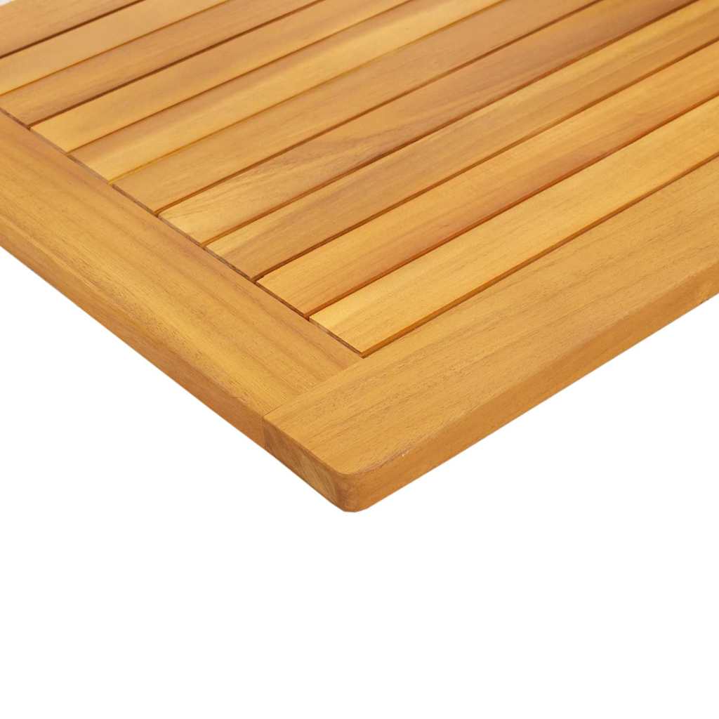 Tischplatte Öl-Natur 80 x 40 x 2 cm Massivholz Akazie