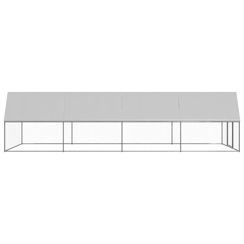 Outdoor-Hühnerkäfig 2x4x2 m Verzinkter Stahl