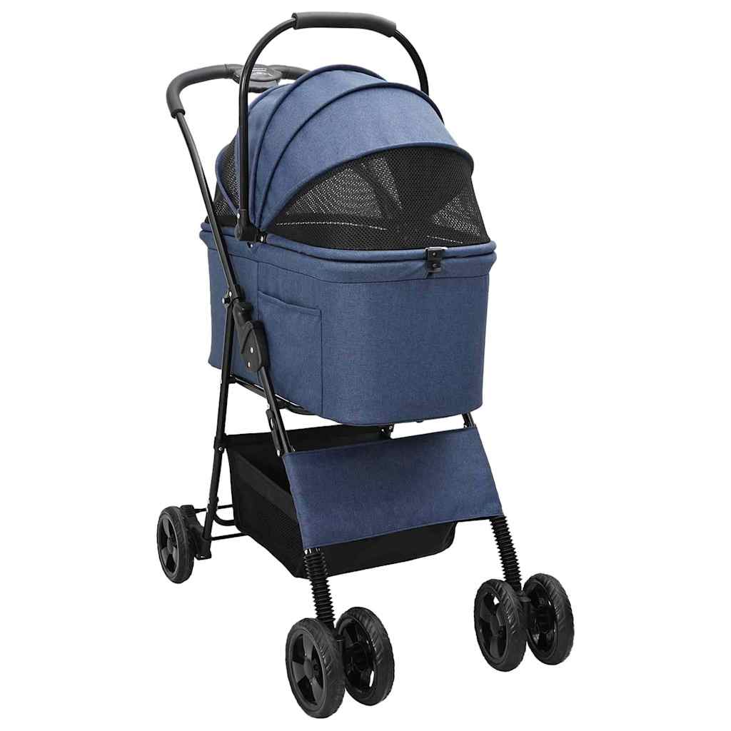 Faltbarer Haustierwagen Rosa 81 x 47 x 99 cm Polyester