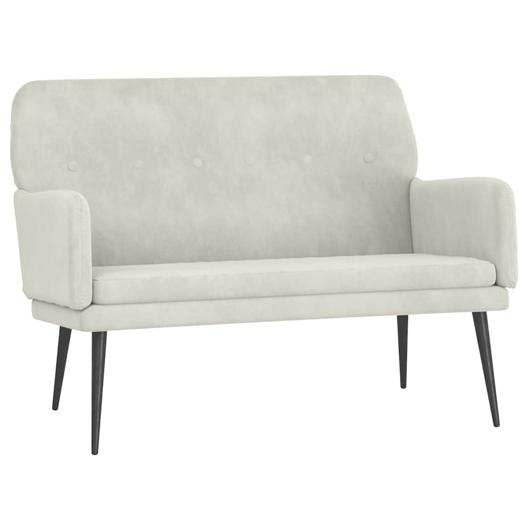 Sitzbank Schwarz 108x79x79 cm Samt