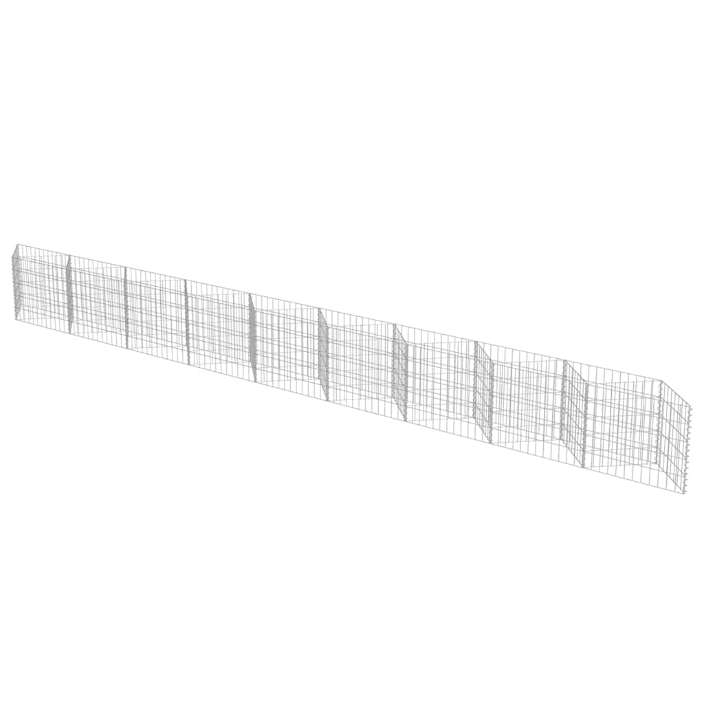 Gabionenwand Verzinkter Stahl 450×30×100 cm
