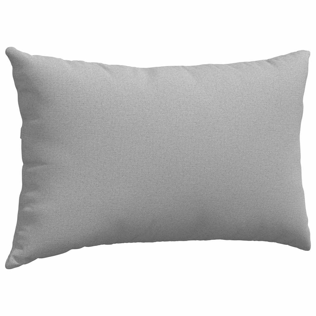 Sofakissen 2 pcs Hellgrau 50 x 30 cm Stoff