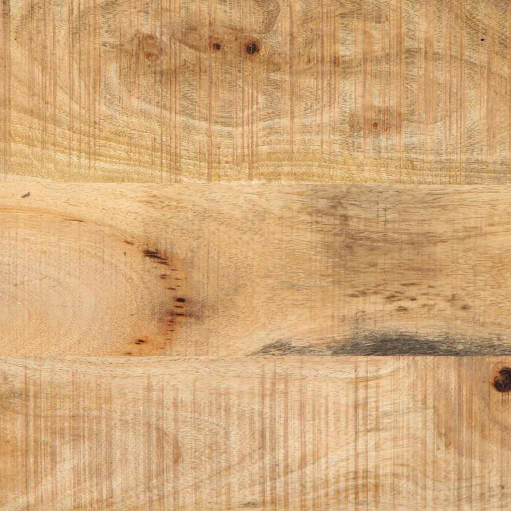 Nachttisch Braun und Schwarz 40 x 35 x 50 cm Massivholz Mango