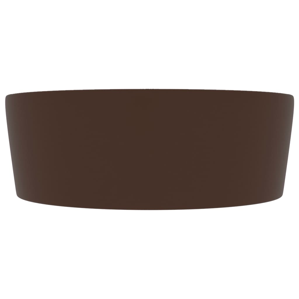 Luxus-Waschbecken mit Überlauf Matt-Weiß 36x13 cm Keramik