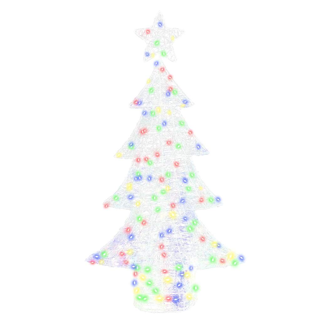 Weihnachtsbaum mit 100 LEDs Warmweiß 120 cm Acryl