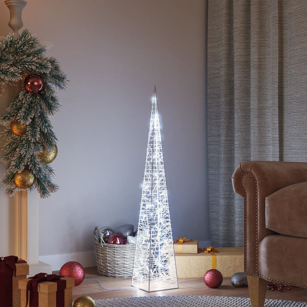 LED-Leuchtkegel Acryl Deko Mehrfarbig 90 cm