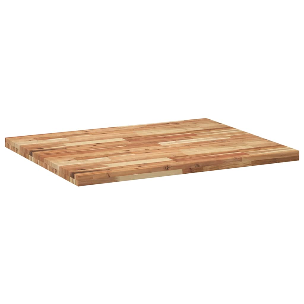 Tischplatte Rechteckig 60x50x2 cm Massivholz Akazie