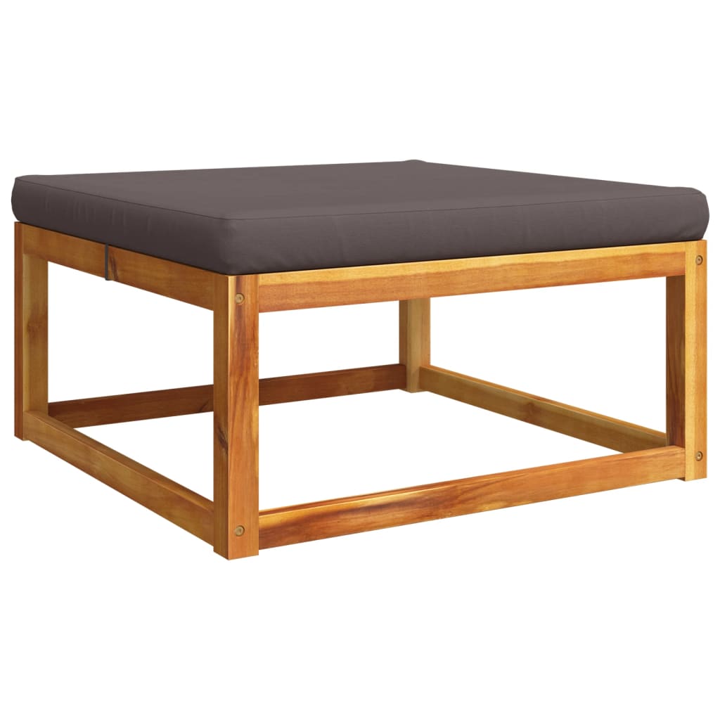 6-tlg. Gartensofa-Set mit Kissen Holz Akazie & Seil
