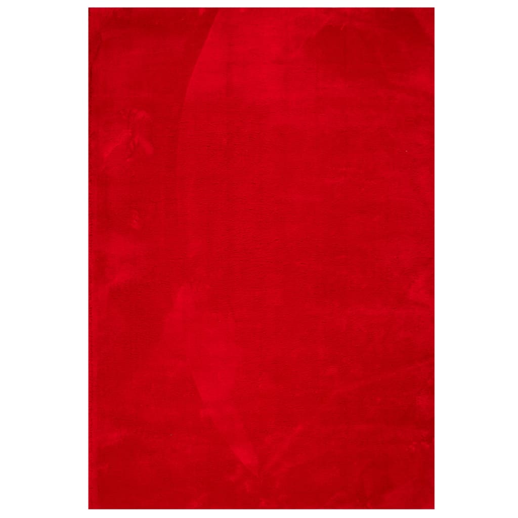 Teppich HUARTE Kurzflor Weich und Waschbar Anthrazit 60x110 cm