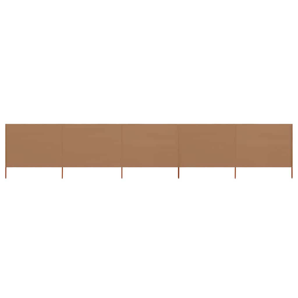 3-teiliges Windschutzgewebe 400 x 120 cm Weiß
