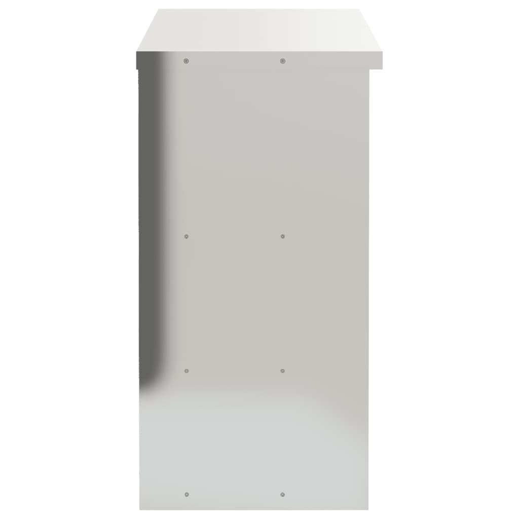 Küchen-Wandschrank mit Schiebetüren Edelstahl