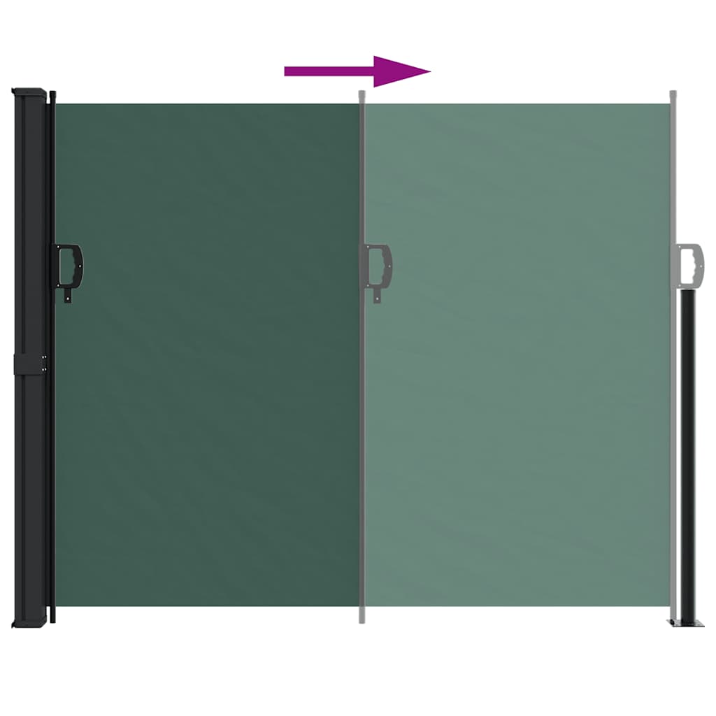 Seitenmarkise Ausziehbar Schwarz 100x300 cm