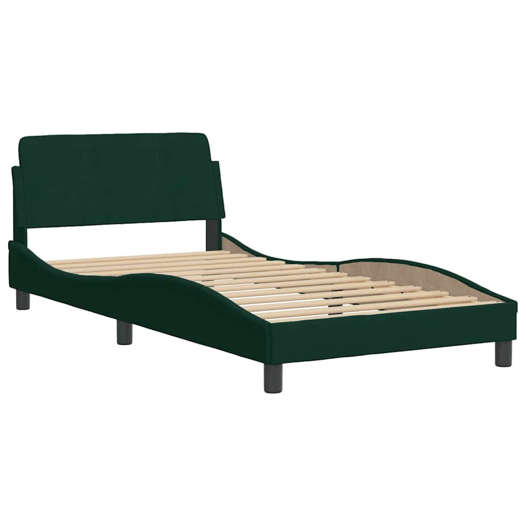 Bettgestell "Dover" Hellgrau 80x200 cm Samt