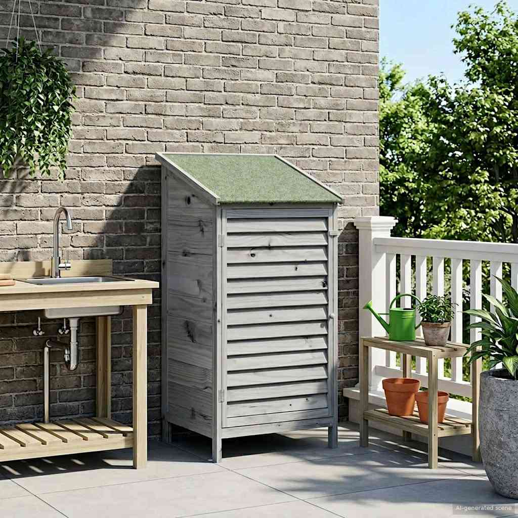 Gartenschuppen Natur 59 x 56 x 113,5 cm Massivholz aus Fichte