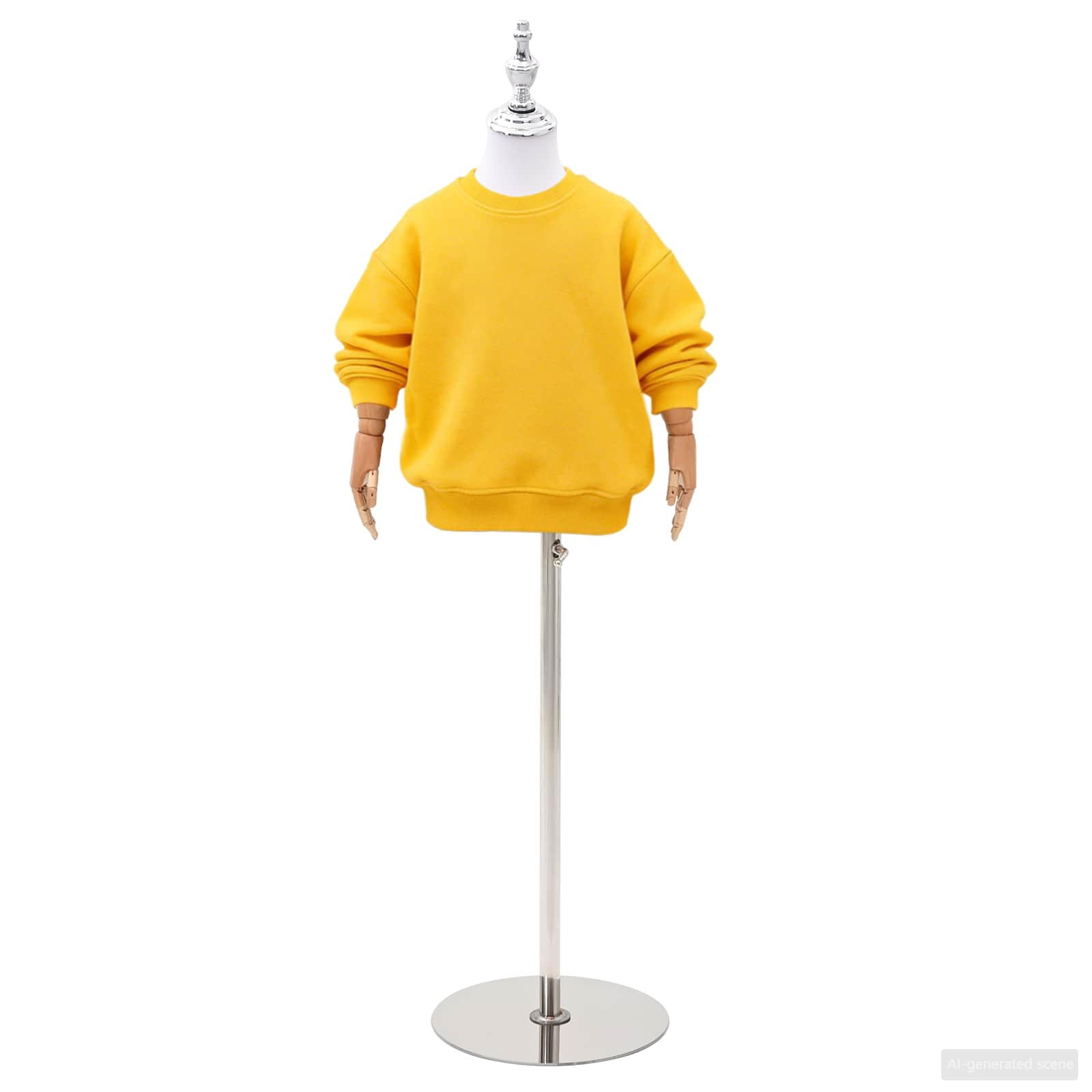 Verstellbares 120-150 cm Mannequin mit Basis Unisex PP Weiß