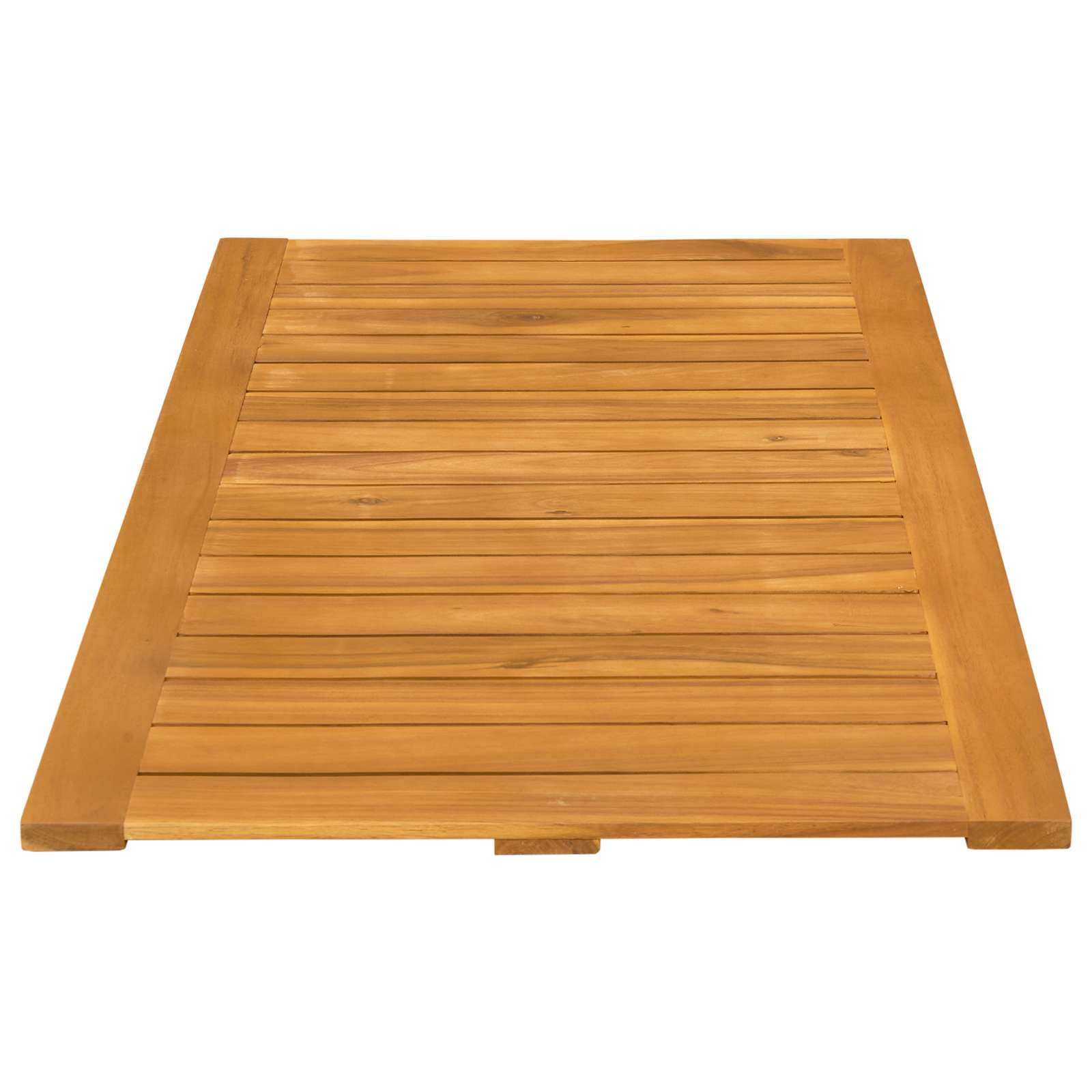 Badematte Uni Braun 60 x 40 cm Massives Akazienholz
