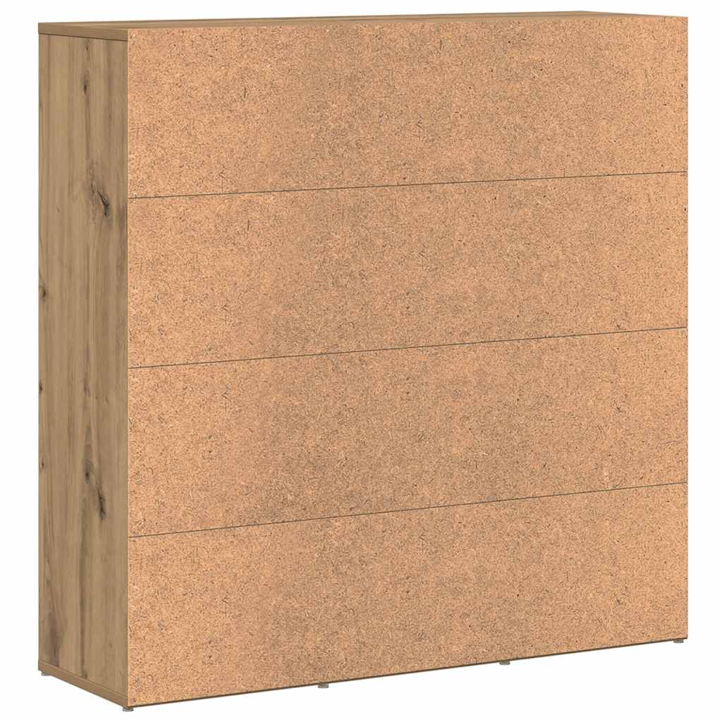 Bücherregal Weiß 90x30x90 cm Holzwerkstoff