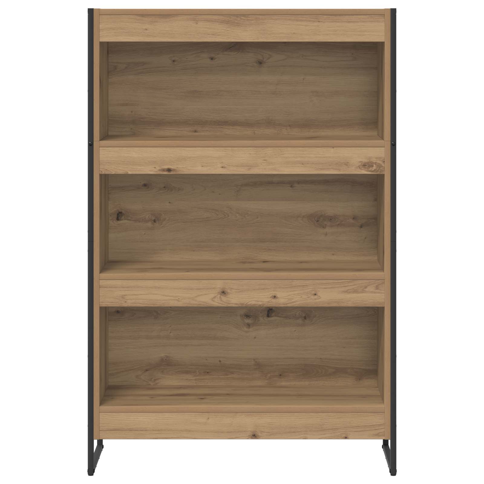 Bücherregal 2 pcs Schwarz Eichen-Optik 60 x 30 x 189,5 cm