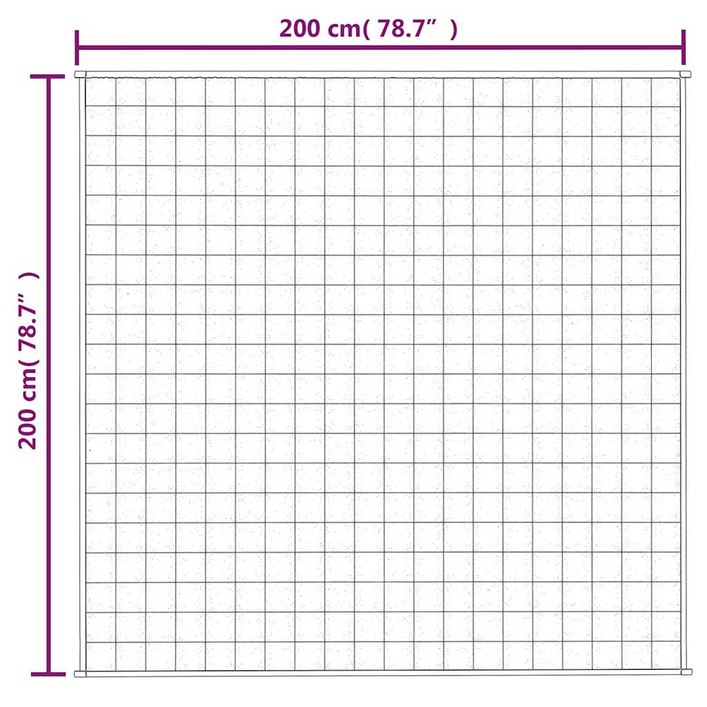 Gewichtsdecke Grau 122x183 cm 5 kg Stoff
