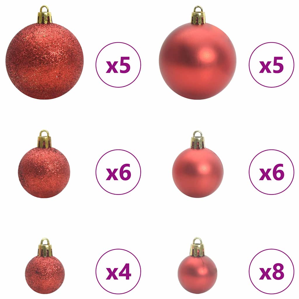 Künstlicher Weihnachtsbaum mit 150 LEDs mit Ständer Weiß 120 cm