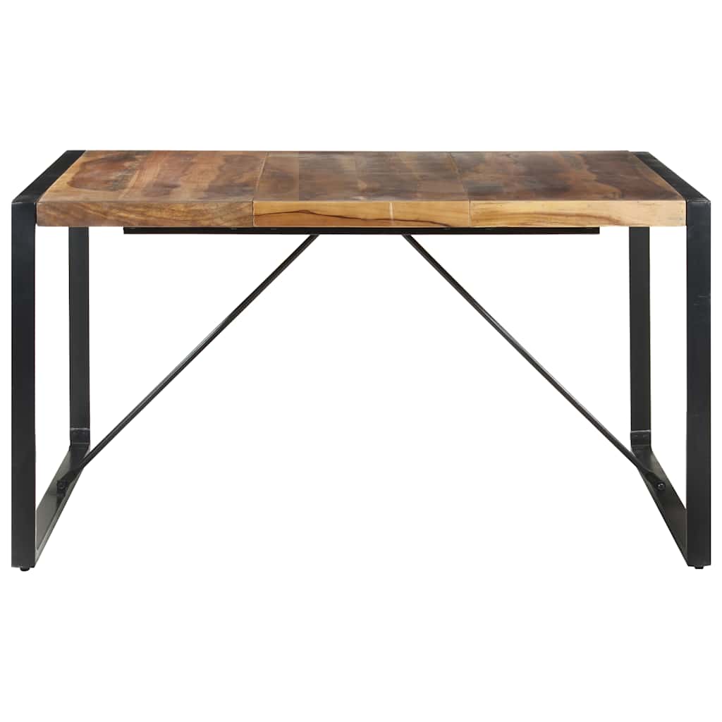 Esstisch 140x140x75 cm Raues Mangoholz