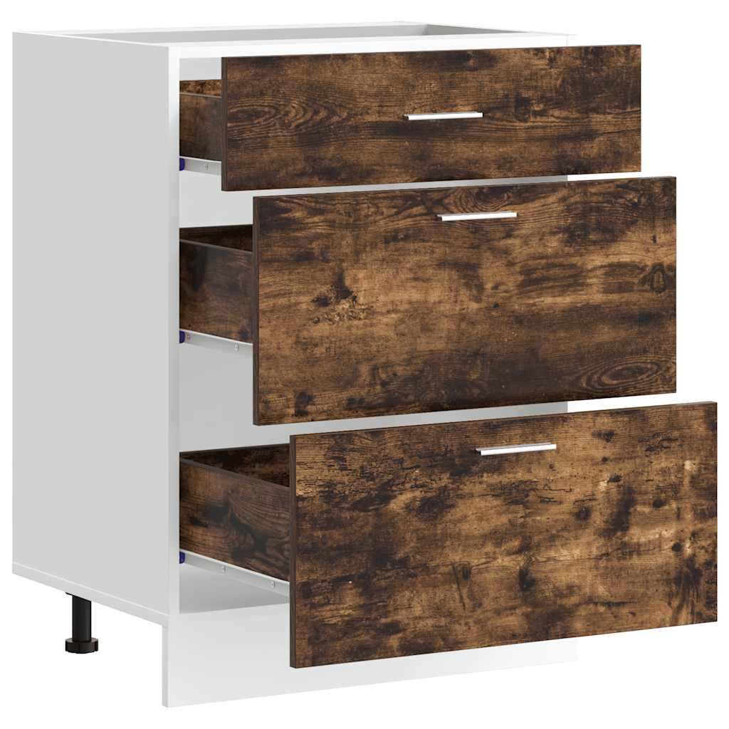 Unterschrank Lyon Weiß 60x46x81,5 cm Holzwerkstoff