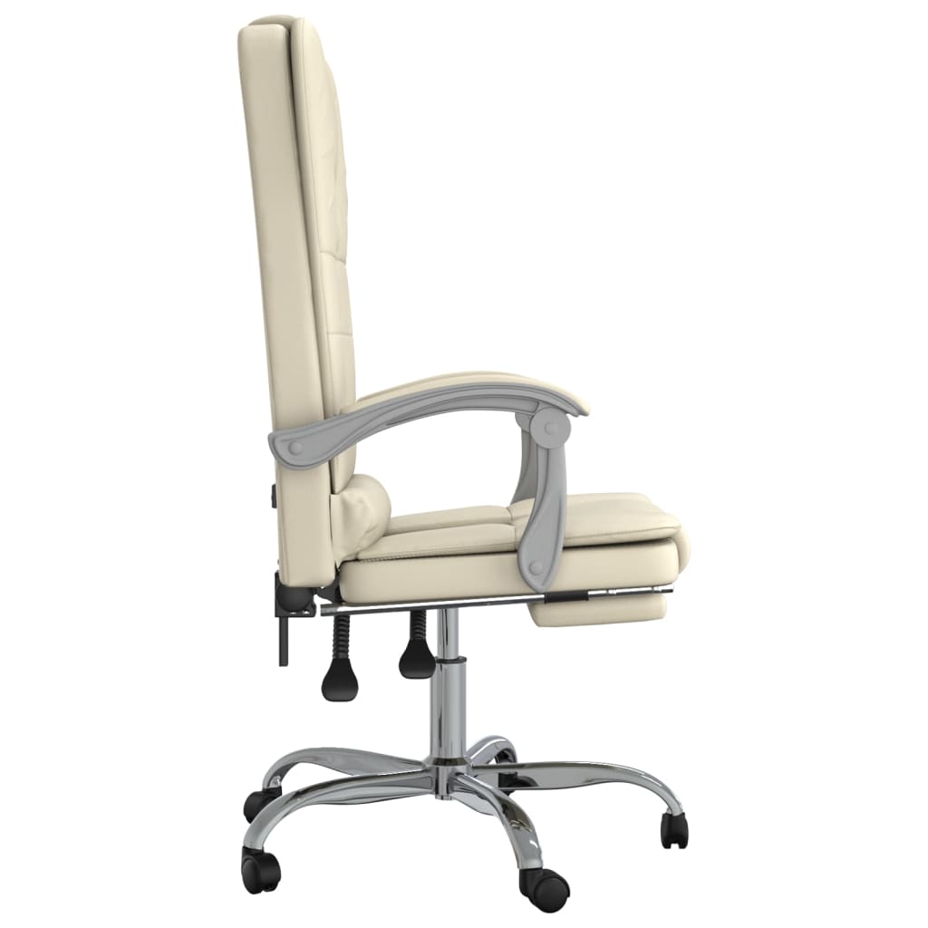 Bürostuhl mit Massagefunktion Schwarz Kunstleder