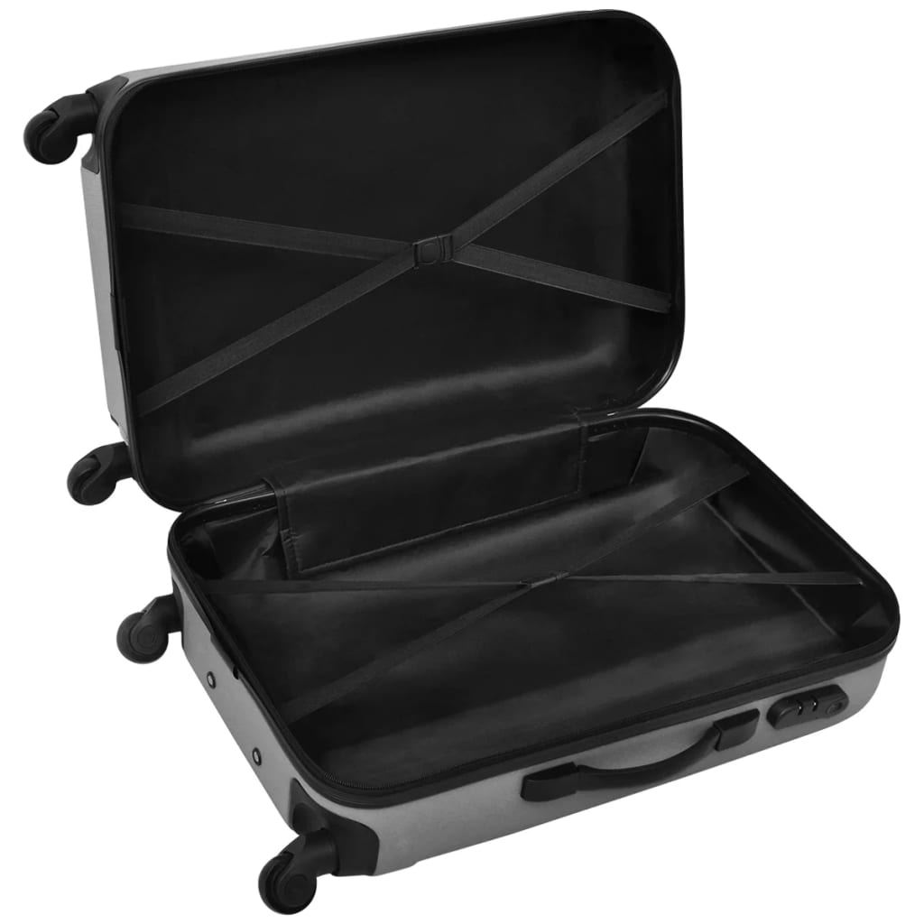 3-tlg. Hartschalenkoffer-Set Blau 45,5/55/66 cm