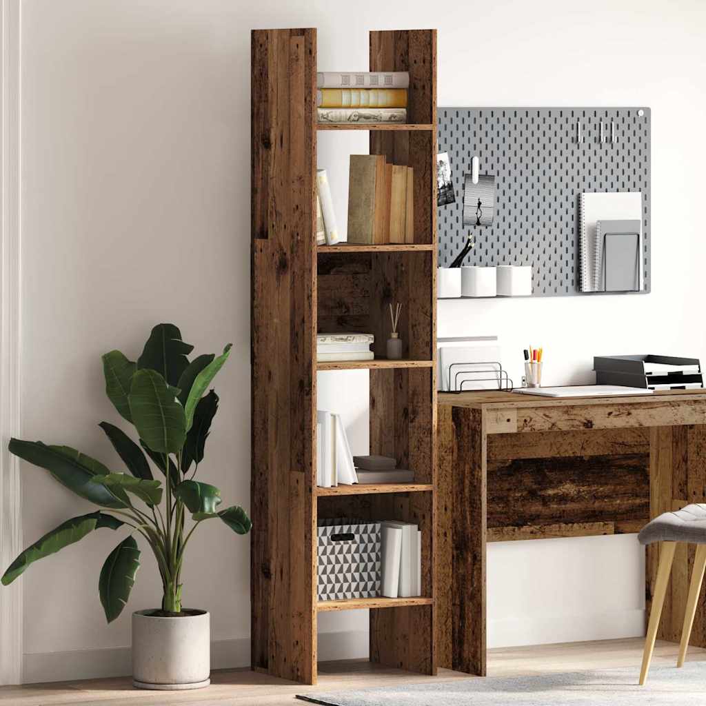 Bücherregal Weiß 40x35x180 cm Holzwerkstoff