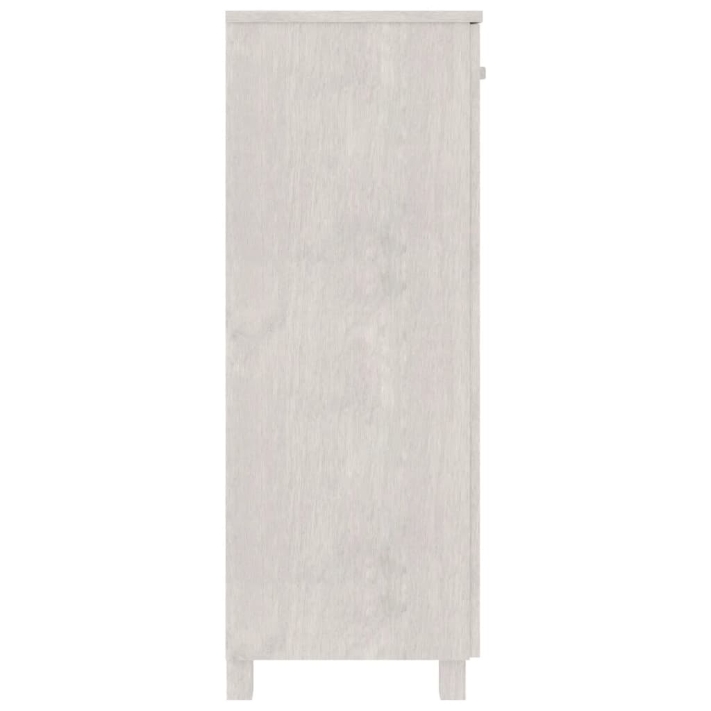 Schuhschrank HAMAR Honigbraun 85x40x108 cm Massivholz Kiefer