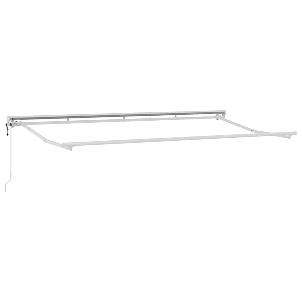 Markisenrahmen Verstellbar Weiß 2,5 x 2 m Stahl