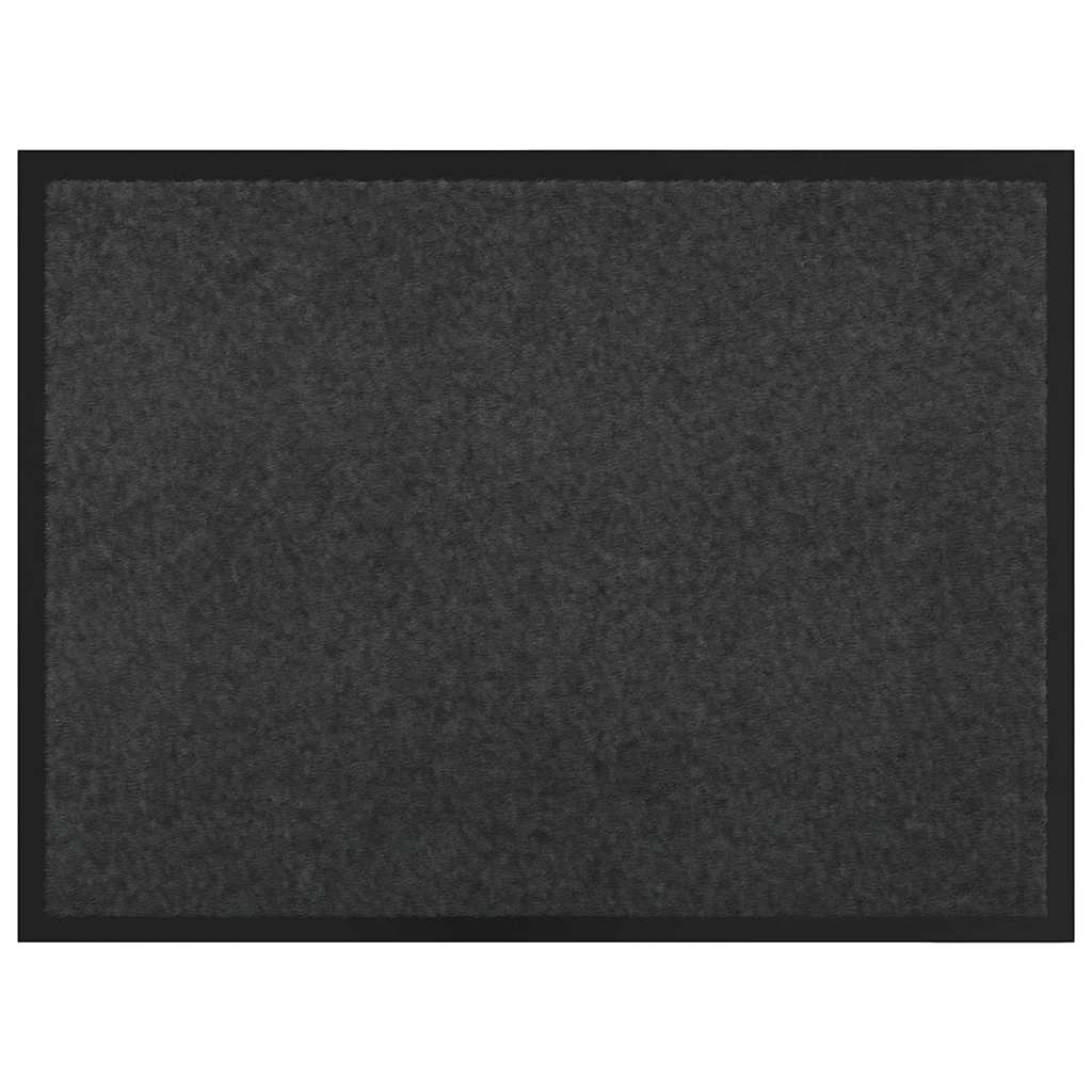 Fußmatte Anthrazit 60 x 40 x 1,2 cm Teddystoff