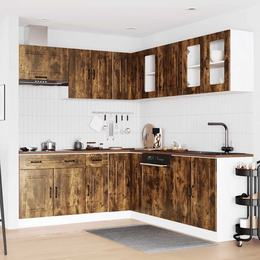 11-tlg. Küchenschrank-Set Kalmar Weiß Holzwerkstoff