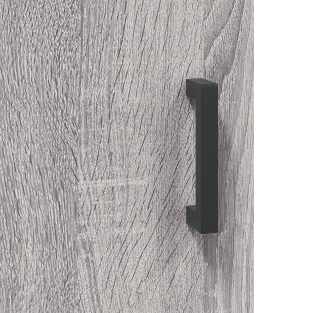 Highboard Betongrau 69,5x34x180 cm Holzwerkstoff