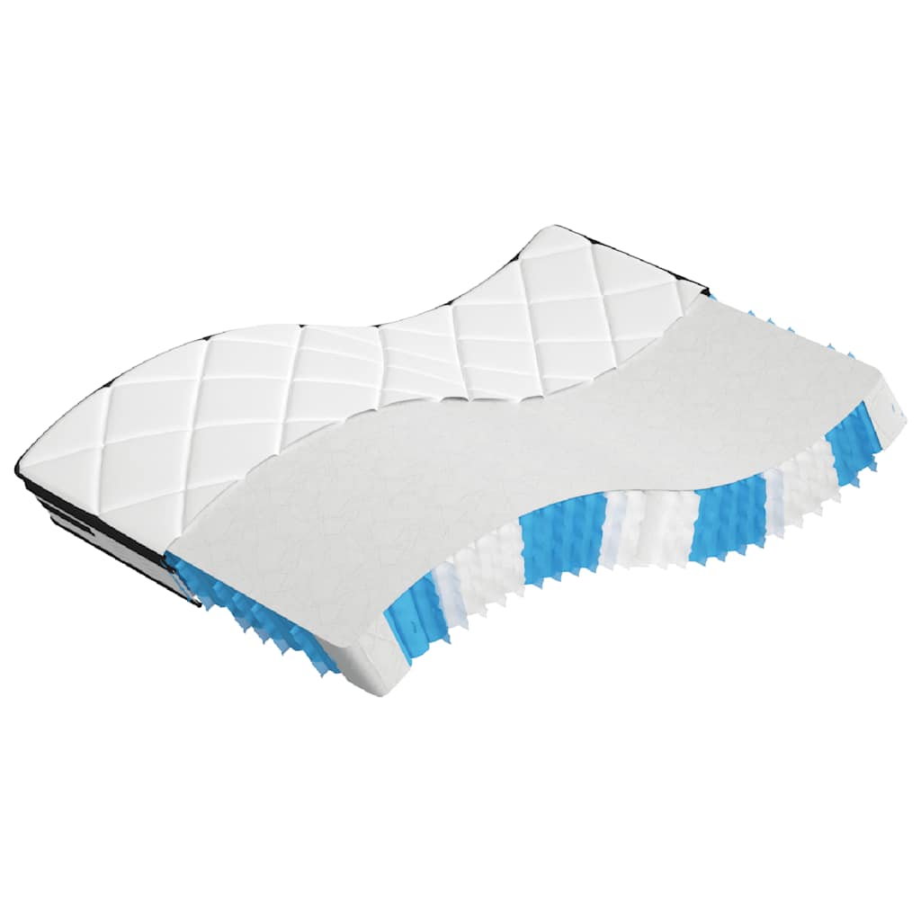 Taschenfederkernmatratze Mittelfest Plus 90 x 200 cm 33 cm Weiß