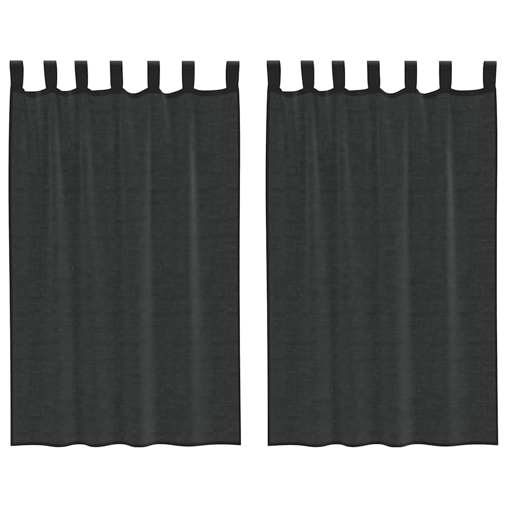 Voile Vorhänge mit Ösen 2 Stk. Apfelgrün 140x140 cm