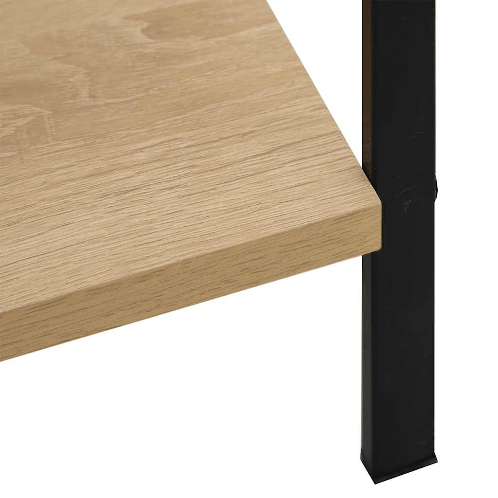 Bücherregal 3 Regalböden Schwarz 60×27,6×90,5 cm Holzwerkstoff