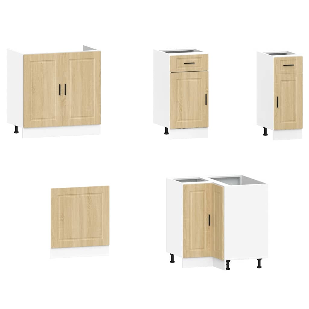 11-tlg. Küchenschrank-Set Porto Weiß Holzwerkstoff