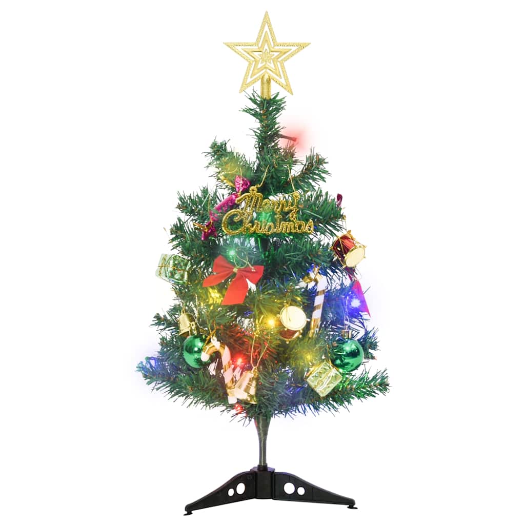 Künstlicher Mini-Weihnachtsbaum mit Beleuchtung 20 LEDs 45 cm